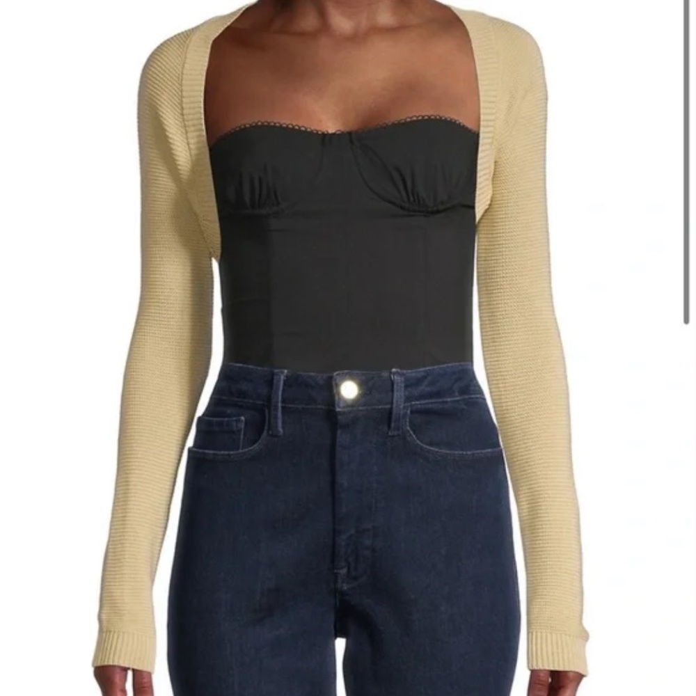 Danielle Bernstein by WeWoreWhat knit shrug (XS)